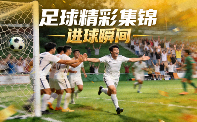 足球精彩集锦视频封面 - 球员进球庆祝瞬间